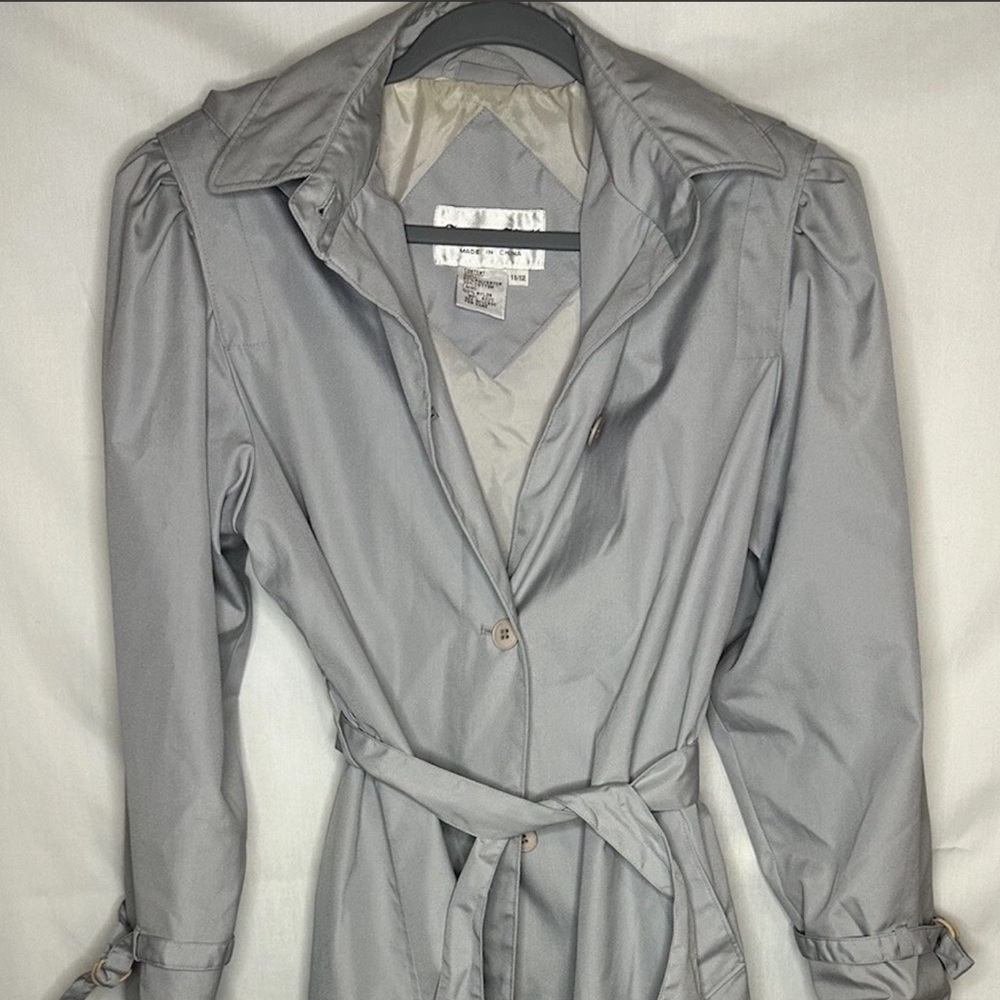 Gray Women's Trench Coat